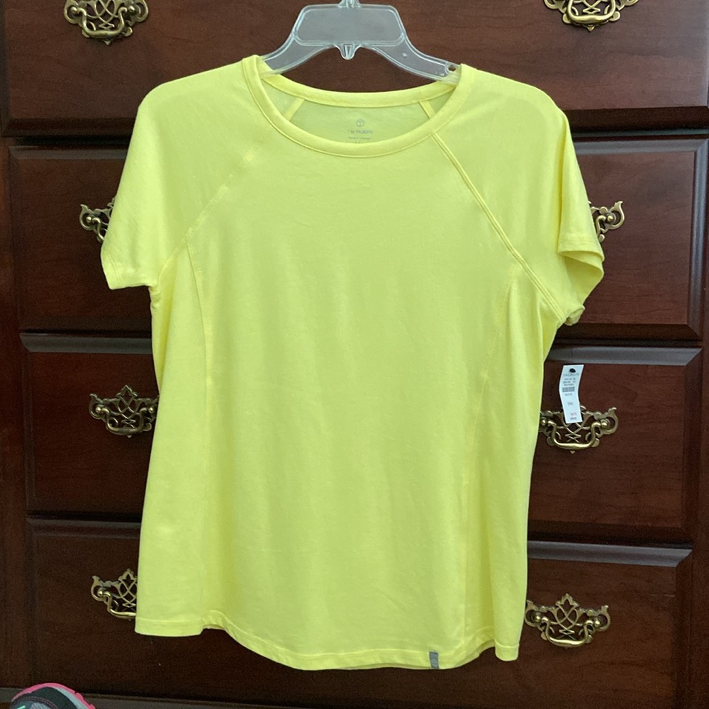 T by Talbots yellow tee